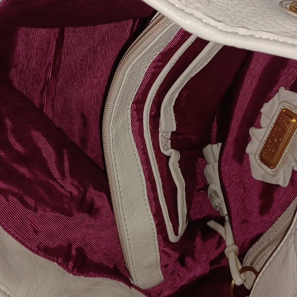 VINTAGE ISABELLA FIORE GENUINE LEATHER SLOUCHY HOBO BAG - Picture 12 of 17